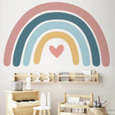 Axyaa Boho Rainbow Watercolor Wall Stickers for Kids Room and Nursery