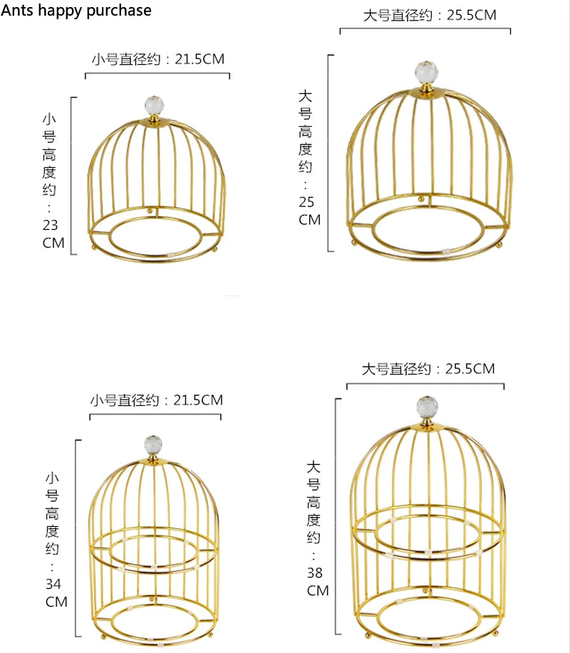 Axya Double Layer Cake Stand & Fruit Tray with Wrought Iron Display Stand