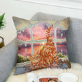 Axyaa 40x40 Jane Koluga Art Pillow Cover for Home Decor and Car Sofa Fall Theme