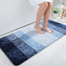 Luxury Microfiber Bath Mat by Axyaa - Soft, Non-Slip, Super Absorbent Stone Rug