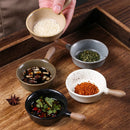 Axyaa Ceramic Coarse Pottery Seasoning Dipping Dish Set of 4