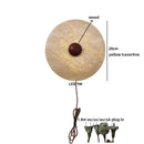 Axyaa LED Wall Sconces Vintage Industrial Pull Chain Switch Yellow Travertine-Look