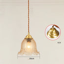 Axyaa Glass LED Pendant Lamp: Nordic Modern Home Indoor Lighting, Copper Hanglamp
