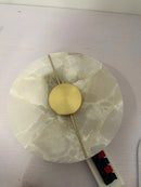 Axyaa Alabaster Marble Wall Sconce - Modern Luxury Wall Light for Bedroom & Living Room