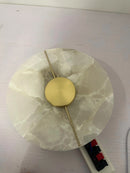Axyaa Alabaster Marble Wall Sconce - Modern Luxury Indoor Bedroom Aisle Decor