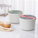 Axyaa Microwave Steamer Hot Lunch Box with Utensil for Steamed Rice & Soup