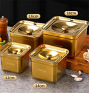 Axya Stainless Steel Seasoning Jars Set with Covers and Storage Box
