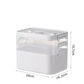Axyaa Multi-Layer Medicine Storage Box - Large Capacity Portable Display Cabinet