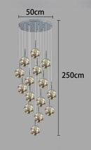 Axyaa Modern Living Room Chandeliers LED Ceiling Hanging Lights Indoor Lighting