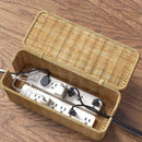 Axyaa Rattan Cable Management Box: Hide Power Strip, Router, and Cords with Style.