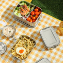 Axyaa Stainless Steel Insulated Square Lunch Box with Freshness Control