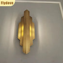Axyaa Copper Wall Lamp: High-End American LED Lighting for Living Room Décor