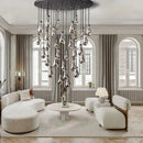 Axyaa Luxe Chandelier: Elegant High-Grade Lighting for Bedroom, Living Room, Restaurant, Bar