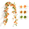 Axyaa Gold Maple Leaf Garland - Autumn Harvest Home Decor