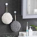 Axyaa Soft Velvet Hand Towel Ball - Super Absorbent Bathroom Kitchen Accessory