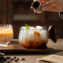 Axya High Boron Silicon Glass Coffee Mug with Wooden Handle