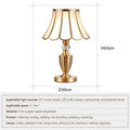 Axyaa Modern Brass Gold LED Desk Lamp - Luxury Retro Home Decor