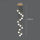 Axyaa Nordic Dining Room Pendant Chandelier Light for Indoor Living Room Decor