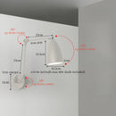 Axyaa Swing Arm LED Wall Light - Nordic Minimalism Bedroom Living Room Lampara Pared