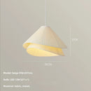 Axyaa Medieval Cream Fabric Pendant Lamp - Creative Dining Table Light
