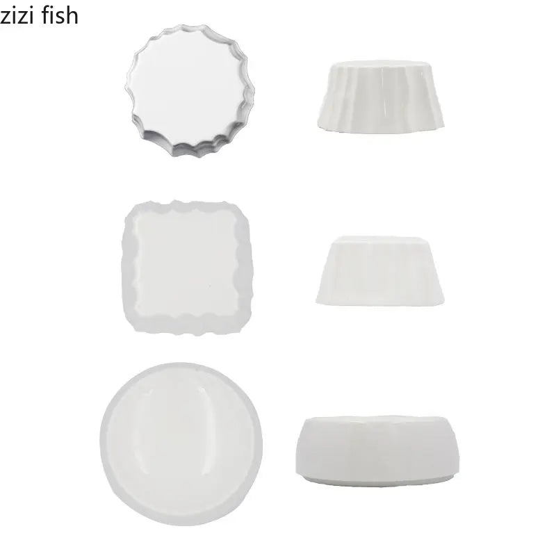 Axya White Simple Beef Sushi Main Dish Plate - Creative Special-shaped Dessert Plate