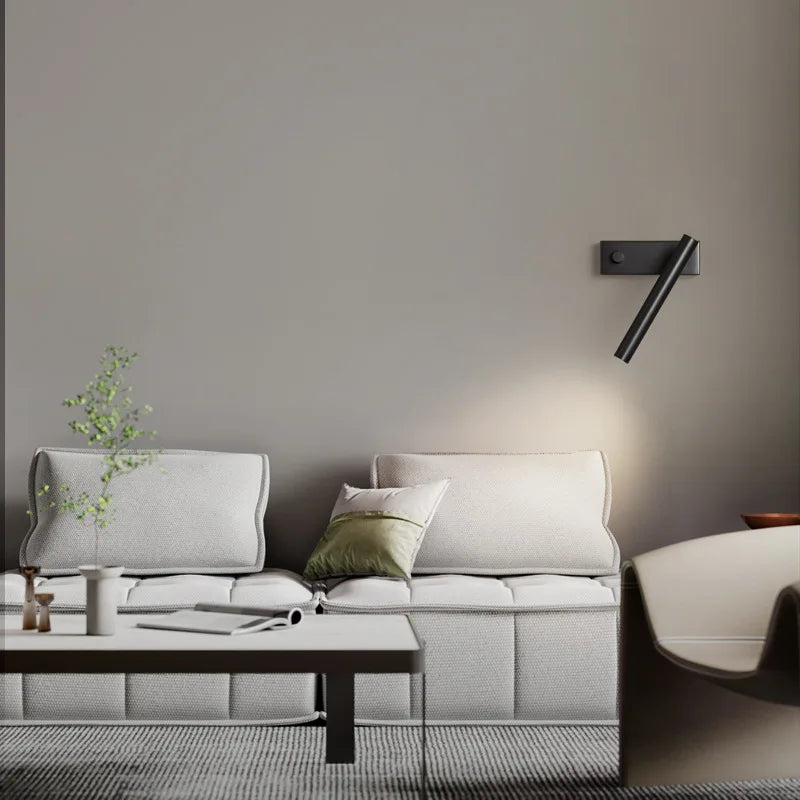 Axyaa Rotatable Copper Wall Lights for Bedroom Living Room Reading Lamp