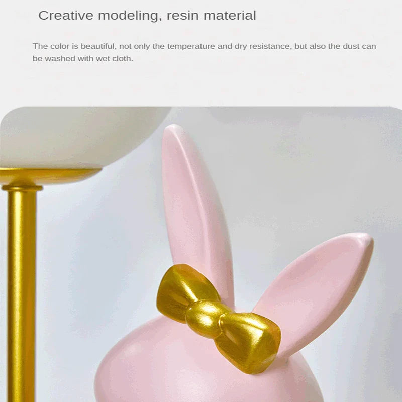 Axya Bunny Lamp: Nordic Luxury Night Light for Bedroom Atmosphere