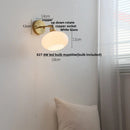 Axyaa Japanese Style LED Wall Sconce Glass Rotate Stair Light Fixtures