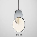 Axyaa Gold LED Circle Chandelier Pendant Lights for Home Decor & Indoor Lighting