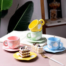 Axyaa Clouds Ceramic Coffee Cup Set - Kitchen Tableware Gift