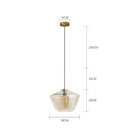 Axyaa Industrial Glass Chandelier for Dining Room Kitchen Loft Bar Pendant Lights