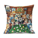 Axyaa Naughty Cat Cushion Cover - Cute Cartoon Throw Pillow Case for Home Decor