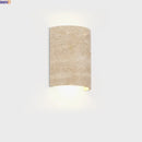 Axyaa Yellow Travertine Stone LED Wall Lamps for Living Room & Bathroom