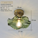 Nordic Glass/Ceramic Ceiling Light by Axyaa - Vintage E27 Fixture for Hallway
