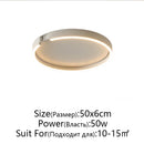 Axyaa Modern C-shaped Bedroom Ceiling Light for Minimalist Spaces