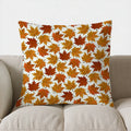 Axyaa Autumn Bow & Pumpkin Pattern Pillow Cover for Sofa Bedroom Car