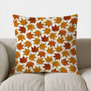 Axyaa Autumn Bow & Pumpkin Pattern Pillow Cover - Sofa, Bedroom, Car - 18"