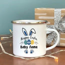 Axyaa Kids Bunny Enamel Mug - Personalized Easter Gift - Cocoa & Juice Cup