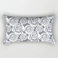 Axyaa Nordic Grey White Geometric Square Pillowcase for Home Decor