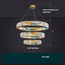 Axyaa Crystal LED Pendant Light Chandelier Living Room Lighting Fixtures