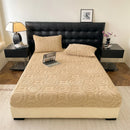 Axyaa Velvet Fleece Fitted Sheet Mattress Cover for Double King Queen Size