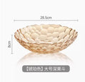 Axyaa Modern Living Room Fruit Plate Glass Plate Creative Home Snacks Firm Fruit Plate