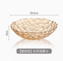 Axyaa Modern Living Room Fruit Plate Glass Plate Creative Home Snacks Firm Fruit Plate