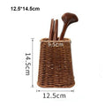 Axyaa Rattan Wicker Serving Baskets Set - 10 Styles for Bread, Fruit, Vegetables