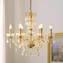 Axyaa Gold Crystal Chandelier for Luxurious Living Spaces