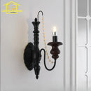Axyaa Solid Wood Wall Lamp LED E14 for Bedroom, Living Room, Corridor