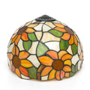 Axyaa 12" Scandinavian Stained Glass Cherry Blossoms Lampshade Retro Handmade Replacement