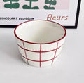 Axyaa Ceramic Rice Bowl | Small Household Dessert Soup Salad Oat Yogurt Breakfast Bowl