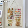 Axyaa Hair Bows & Jewelry Organizer Wall Hanging - Space Saving Accessory Holder