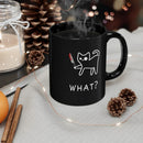 Axyaa Ceramic Cat Coffee Mug 11oz Black - Funny Cat Milk Tea Cup Beer Cup